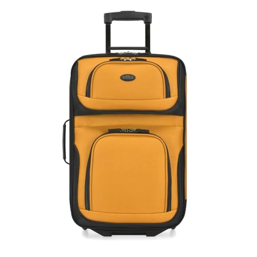 U.S. Traveler Rio Expandable Carry-on Luggage, Orange R95197