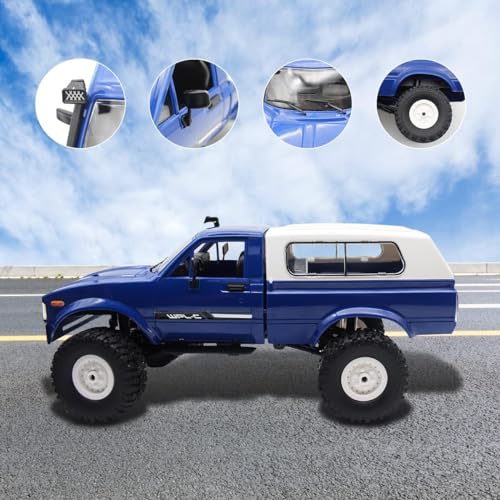 Mostop RC Crawler Truck C24 4x4 Off-Road with LED Light, 2.4Ghz Remote Control G137