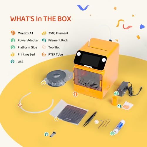 Kidoodle Mini 3D Printer for Kids & Beginners, Auto-Leveling, Touch Screen D392286
