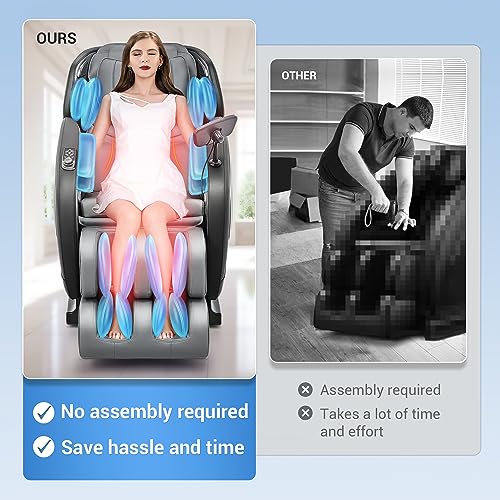 Full Body Zero Gravity Shiatsu Massage Chair with Heat and Foot Massage Q658
