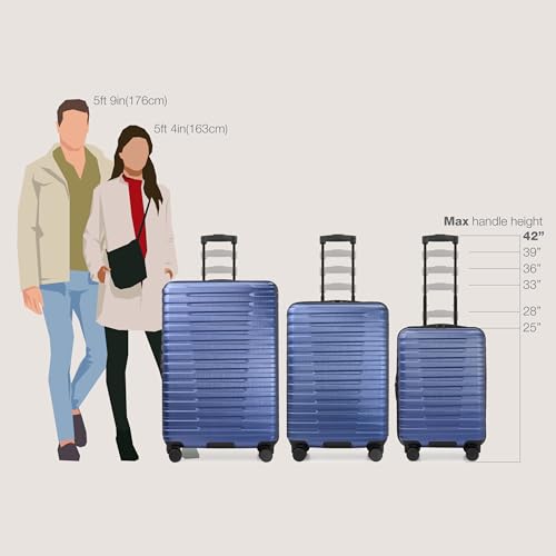 U.S. Traveler Boren Polycarbonate Hardside Carry-on Suitcase with 8 Spinner Wheels, Teal, 22-Inch S2578