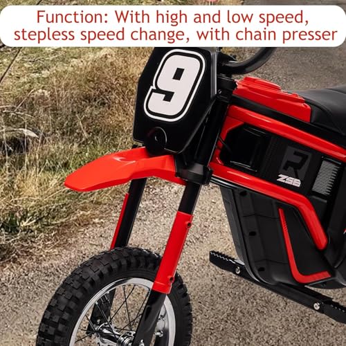 24V 350W Kids Electric Dirt Bike, 3-Speed, Off-Road Ride-On Motorcycle S465