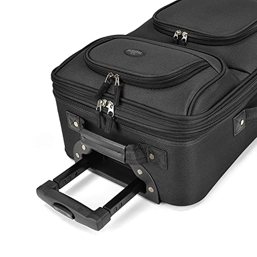U.S. Traveler Rio Expandable Carry-on Luggage, Orange R95197
