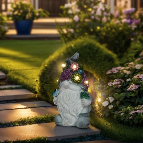 Solar Lighthouse Rotating Beacon LED Light for Yard Garden Nautical Decor K763308