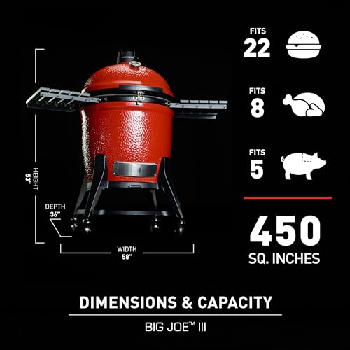 Kamado Joe Big Joe Series II 24-inch Ceramic Charcoal Grill and Smoker L9348