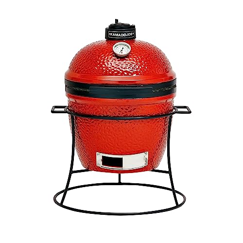Kamado Joe Joe Jr 13.5-inch Portable Ceramic Charcoal Grill, Red M736033