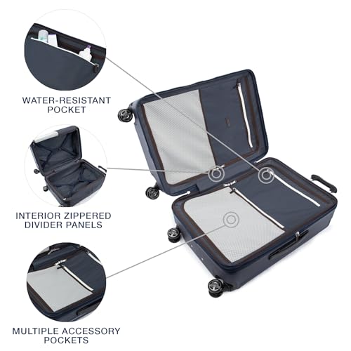 Travelpro Platinum Elite Hardside Expandable Carry-On Luggage, 8 Wheel Spinner, TSA Lock, 20-Inch X826544