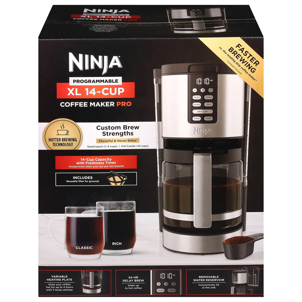 NINJA 14-CUP XL PROGRAMMABLE PRO COFFEE MAKER X618038