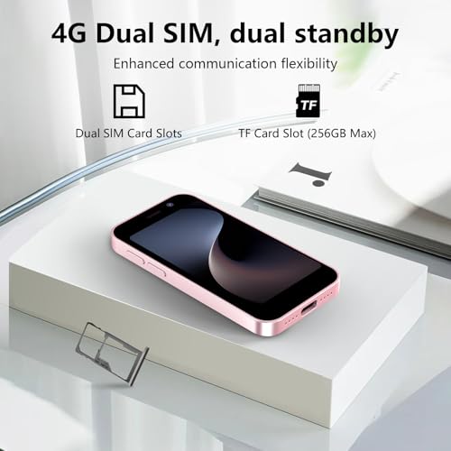 Mini Phone 4G Unlocked Small Smartphone 3.0" Touch Screen Dual SIM 2GB+16GB Black P776944