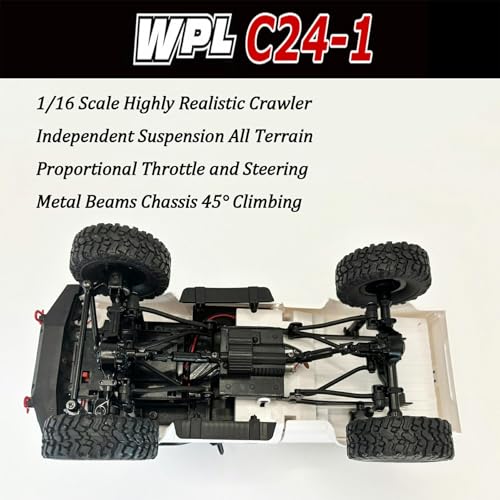 WPL C24-1 RC Rock Crawler 4x4 1/16 Remote Control Truck RTR F787489