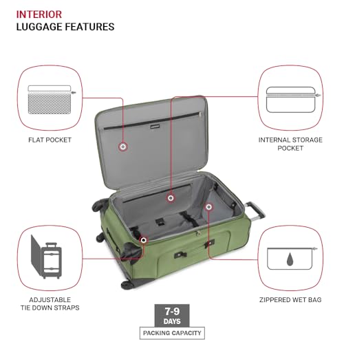 SwissGear Sion Softside Expandable Roller Luggage 3 Piece Set N784870