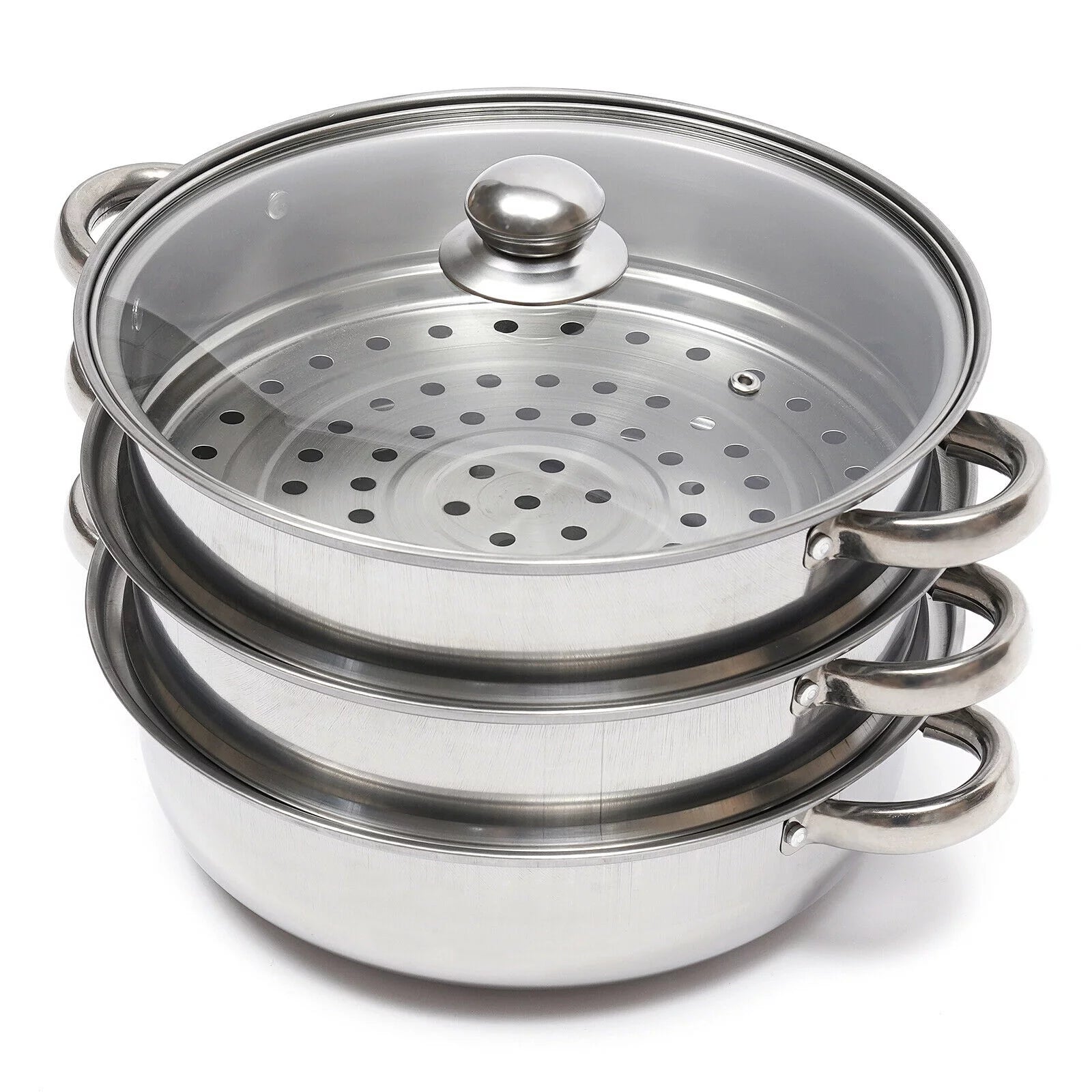Fichiouy Chinese Steamer 3 Tier with Lid X83558