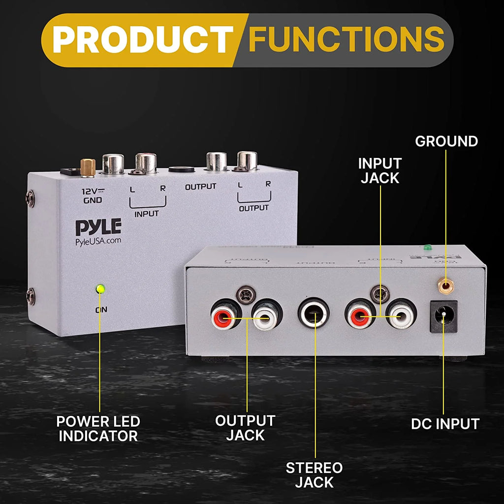 Phono Turntable Preamp with RCA Input & Output R8449