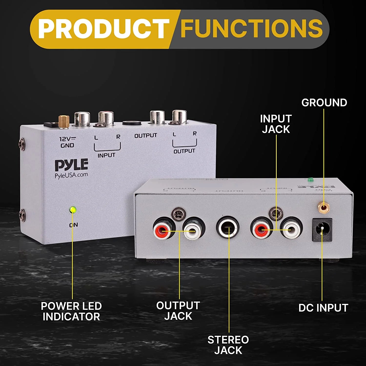 Phono Turntable Preamp with RCA Input & Output R8449