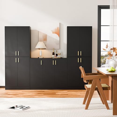 Cozy Castle 71" Tall Kitchen Pantry Cabinet with Doors and Shelves, Gray R70739
