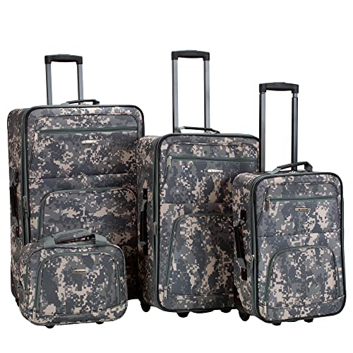 Rockland Journey Softside Upright Luggage Set, Expandable, 4-Piece K56322