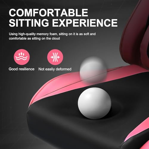 GTRACING Gaming Chair with Footrest, Blue R841