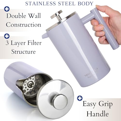 Mixpresso Stainless Steel French Press Coffee Maker 27 Oz T829384