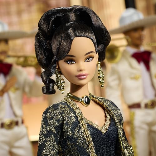 Barbie Signature Juan Gabriel Collectible Doll in Black and Gold Suit Z408