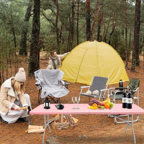Portable Plastic Folding Table 4ft Heavy Duty Indoor Outdoor Y145657