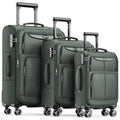 SHOWKOO Luggage Sets 3 Piece Softside Expandable Suitcase with Spinner Wheels TSA Lock K987