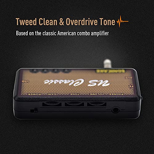 SONICAKE Guitar Headphone Amp Mini Rechargeable Plug-in V111762