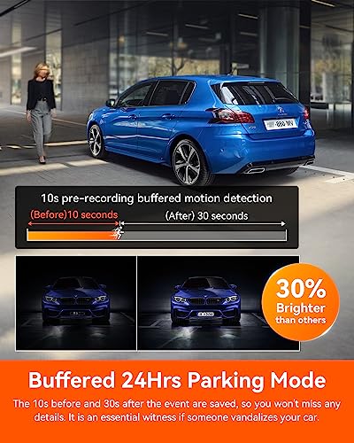 Vantrue N4 Pro 4K 3 Channel Dash Cam with Night Vision E734