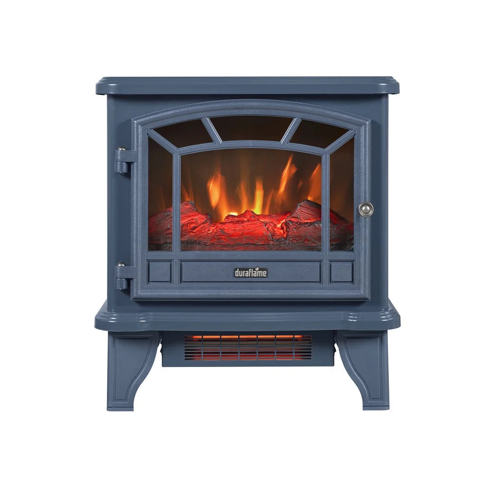 Duraflame Infrared Quartz Electric Fireplace Stove Heater, Blue S117