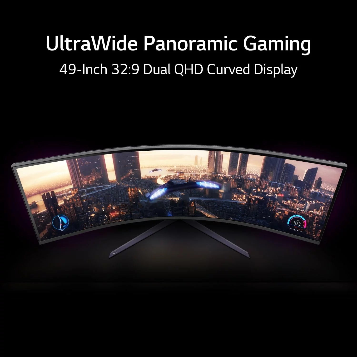 LG 49" UltraGear DQHD 240Hz Gaming Monitor 49GR85DC-B K707
