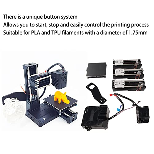 FDM Mini 3D Printer, High Accuracy, Quick Assembly for Beginners I3204