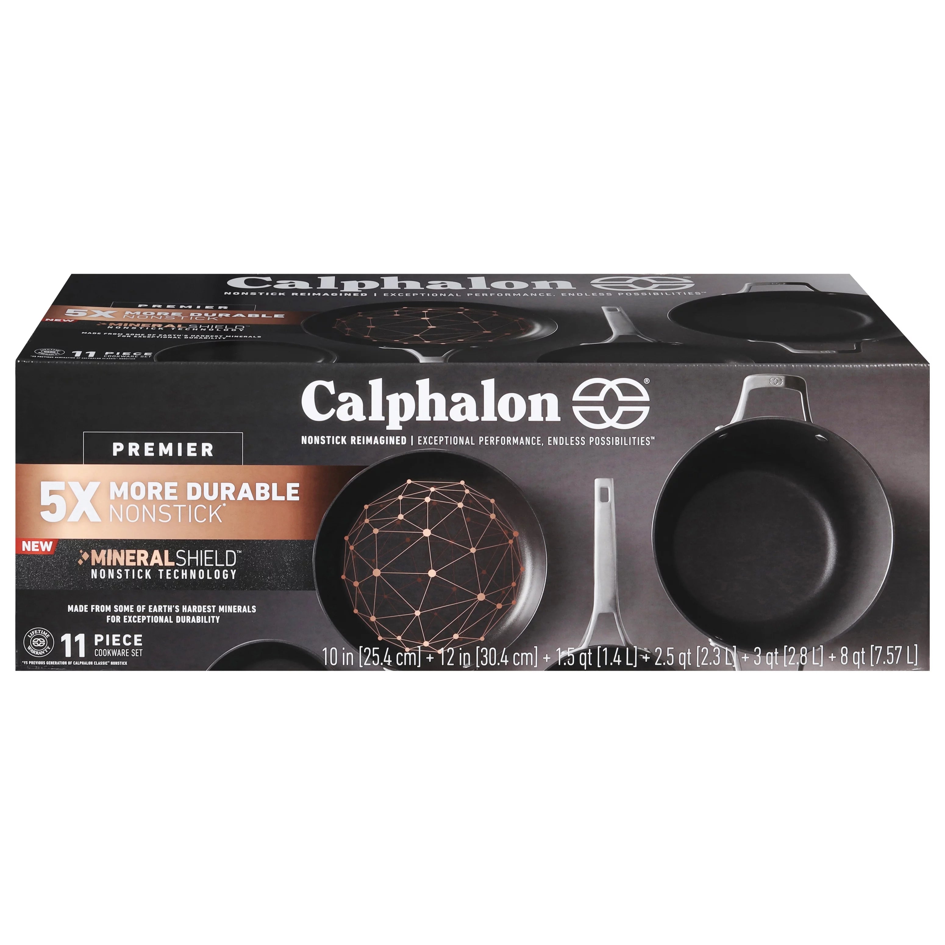 Calphalon Premier Hard-Anodized Nonstick 11-Piece Cookware Set C657261
