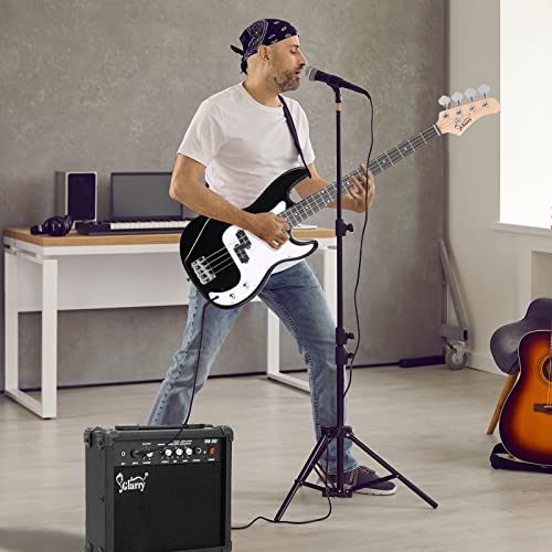GLARRY Full Size Electric Bass Guitar Beginner Kit 4 String with Amp and Accessories S4156