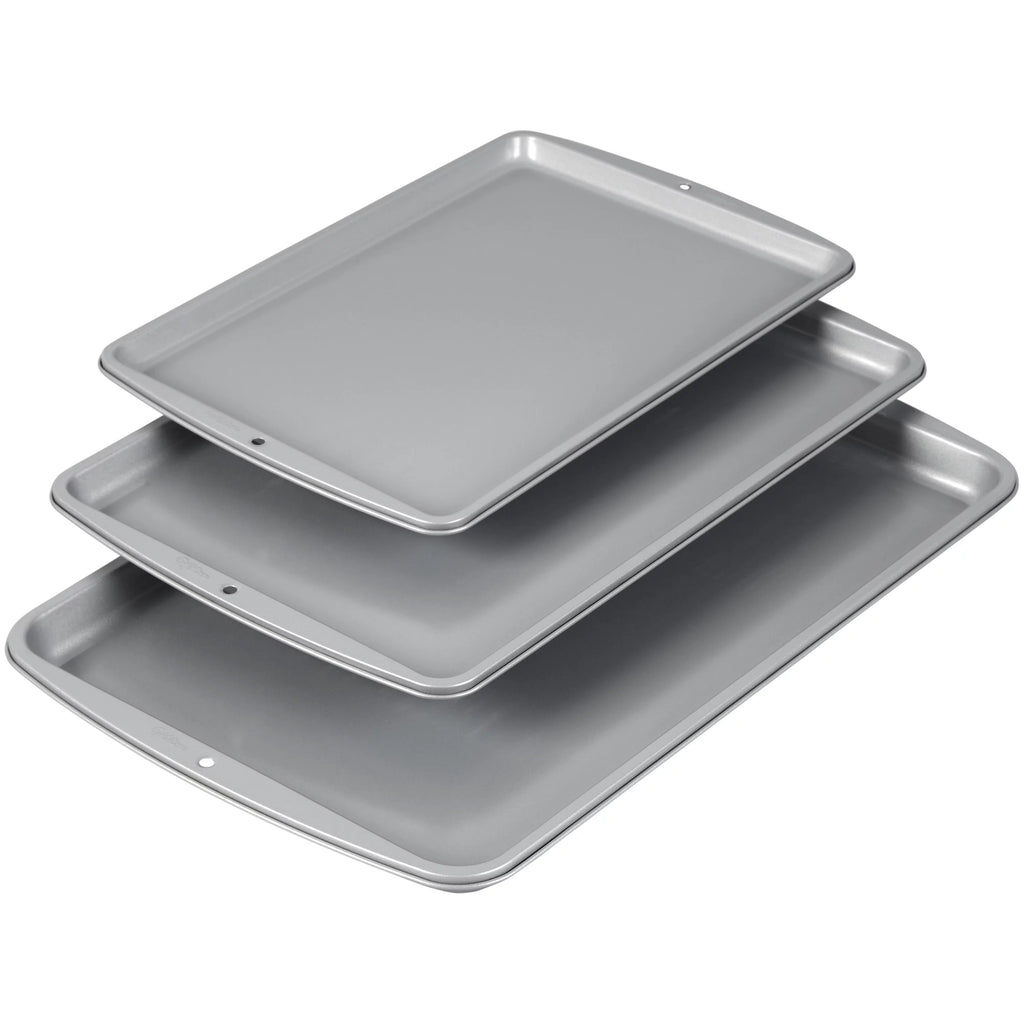Wilton Recipe Right Non-Stick Cookie Sheet Set, 3-Piece B5277