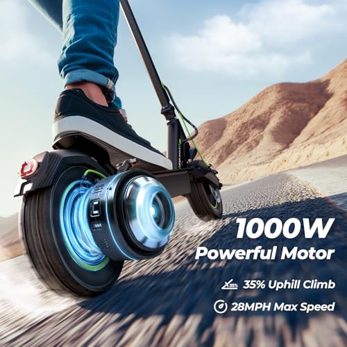 isinwheel Electric Scooter for Adults, 1000W Motor, 38 Miles Range, Folding U692374