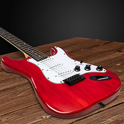 LyxPro Electric Guitar 39" Beginner Starter Kit with 20W Amp, Black B69338