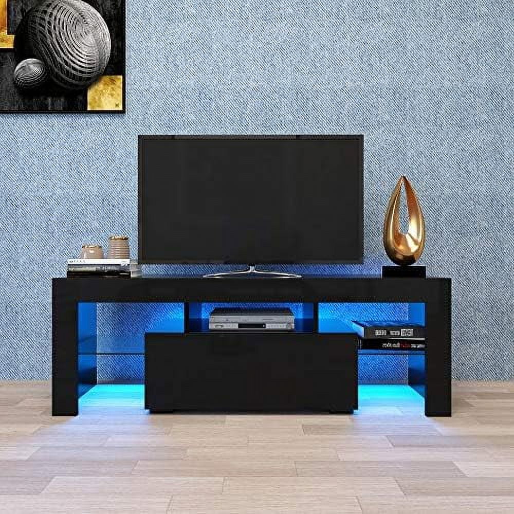 NLIBOOMLife Modern TV Stand with 2 Cabinets for 65 inch TV E24521