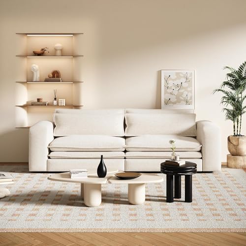 93" King Pull Out Sofa Bed with 2 Pillows, Blue Q21489