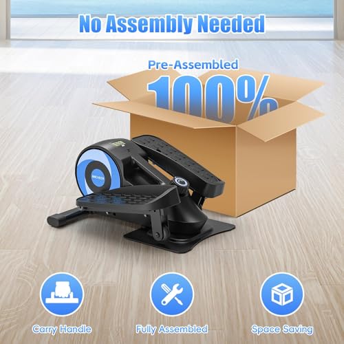 ANCHEER Under Desk Elliptical 2 in 1 Seated Standing Leg Exerciser for Home Office A71531