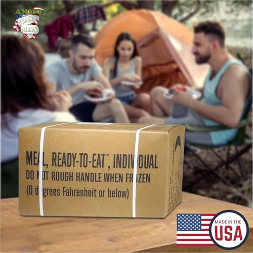 U.S. Military MRE 12 Pack with Flameless Heaters, Freeze Dried Meals E33512