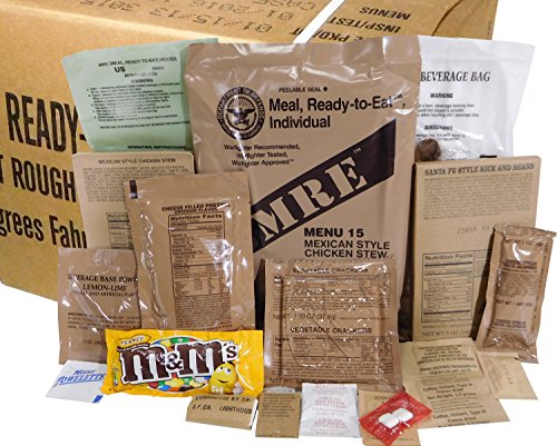 MREs Meals Ready-to-Eat Box B, U.S. Military Surplus, Menus 13-24 L27219