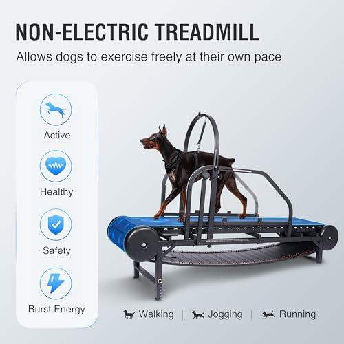 Dog Treadmill for Large Medium Dogs with Adjustable Ramp and Pedometer C2006