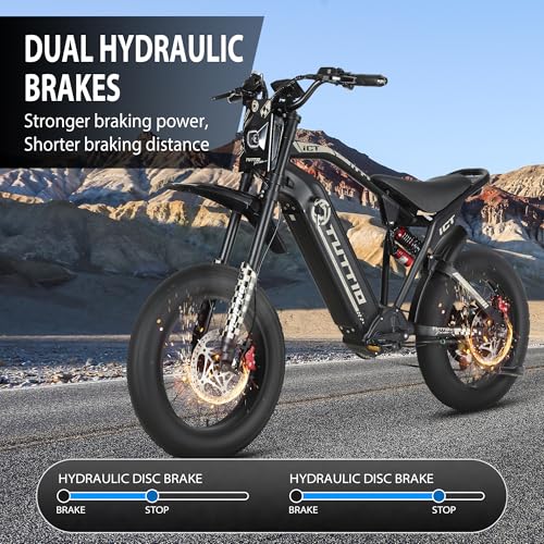 ICT Peak 4000W Electric Dirt Bike for Adults, 20" Fat Tire Off-Road Motorcycle E8841