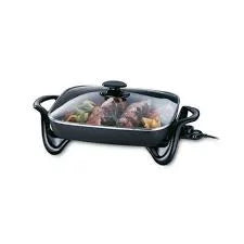 Presto 16-inch Electric Skillet with Glass Cover, Ceramic Q487539