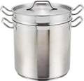Stainless 16 Quart Steamer/Pasta Cooker With Cover, Stainless Steel