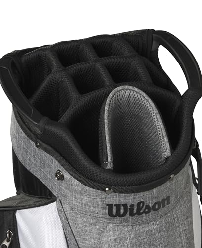 Wilson Feather Golf Cart Bag - Black/Grey/Red V219140