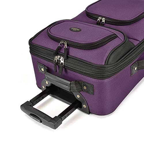 U.S. Traveler Rio Expandable Carry-on Luggage, Orange R95197