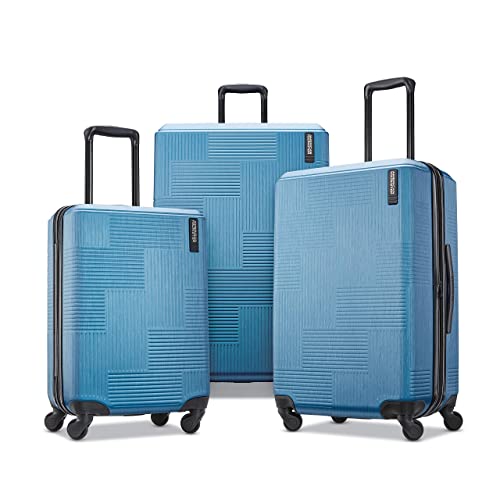 American Tourister Stratum XLT Expandable Hardside Luggage with Spinner Wheels, Jet Black, Carry-On 21-Inch E7418