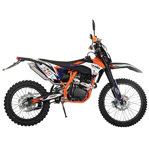 X-PRO Titan DLX 250cc Gas Dirt Bike Pit Bike Adult Bike, 21"/18" Wheels, Green A13711