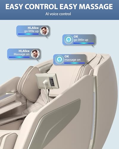 4D Massage Chair Full Body Zero Gravity SL Track Black Y3071