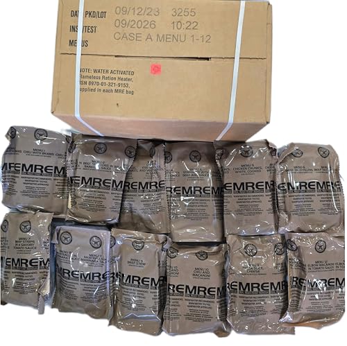 U.S. Military Issued MREs 4-Pack, 2026 Inspection Dated H41380